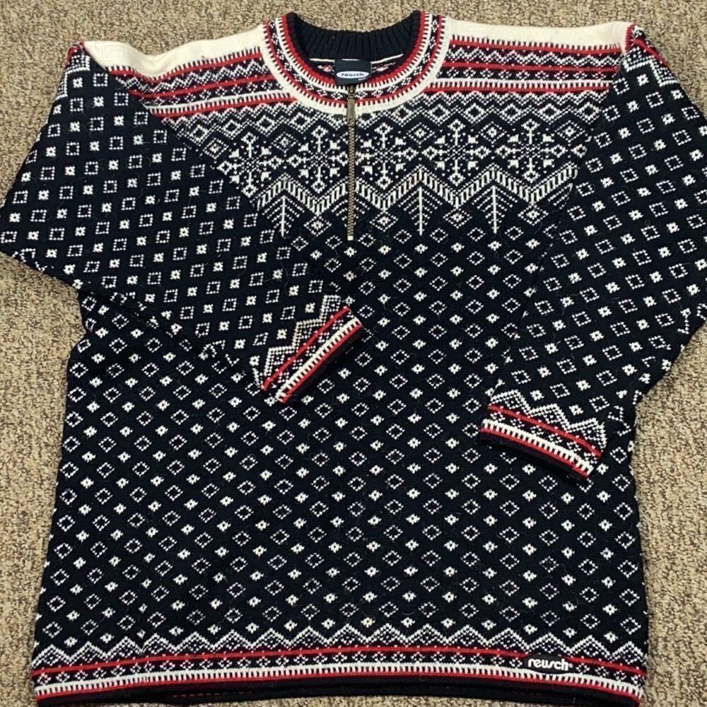 Vintage Reusch Wool 💯 Made In Canada Unixes Sweater Size M